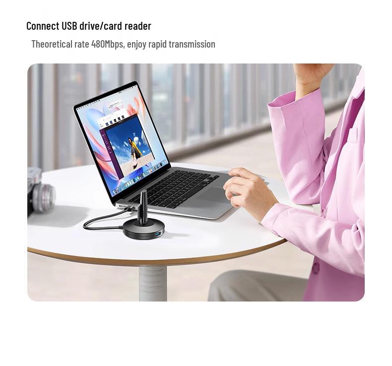 Многопортовая USB-C док-станция и хаб для ноутбуков и настольных компьютеров