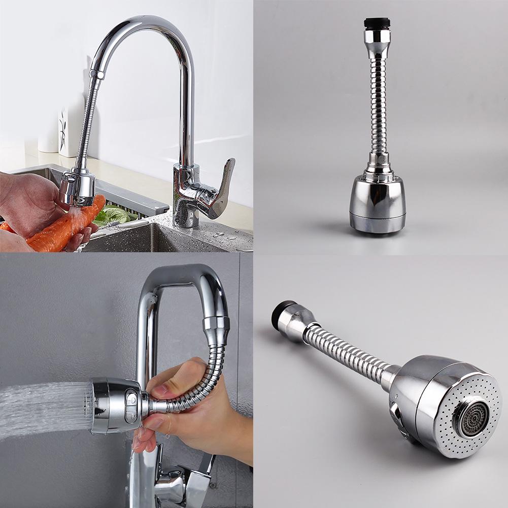Kitchen Universal Aerator Water Faucet Splash Head Spout Lengthened Extension Filter Shower Head