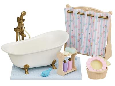 Мебель Sylvanian Families Душ ST Знак Сертифицированная Игрушка Кукольный домик для возраста от 3 лет и Эпоха Sylvanian [Ванная комната и Набор] Ka-628 Вверх, Семьи,