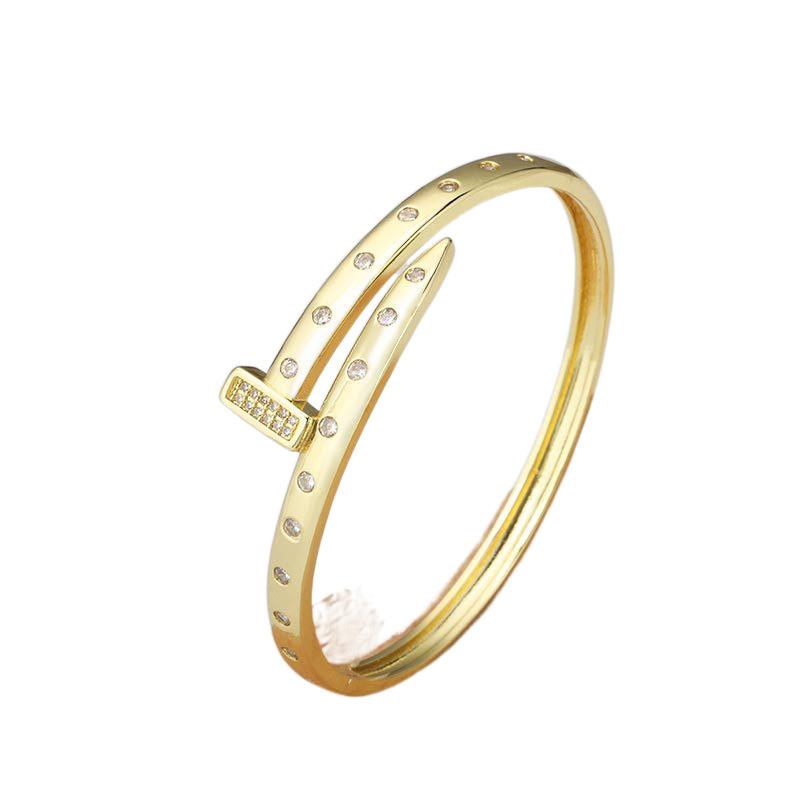 New Classic Nail Head and Tail Couple Bracelet Thick Light Luxury Fashion Bracelet