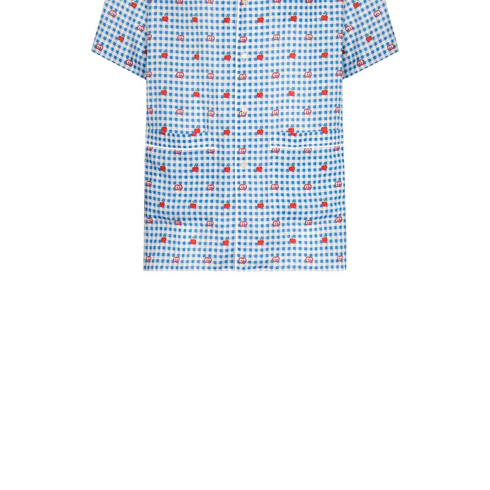 GUCCI SS23 Shirt Men's Sky Blue 636406-ZAFEM-4428