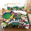 Splatoon 3 Bedding Set Single Twin Full Queen King Size Bed Set Aldult Kid Bedroom Duvetcover Sets 3D Print Anime Bed Sheet Set