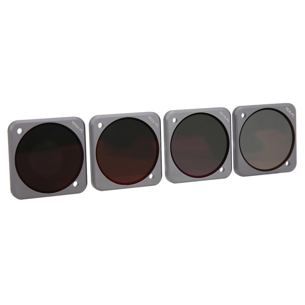 Junesta 4 In 1 NDPL Filter ND8‑PL ND16‑PL ND32‑PL ND64‑PL Filters for DJI Action 2 Camera