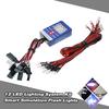 12 LED Lighting System Kit Steering Brake Smart Simulation Flash Lights for 1/10 Scale Models RC