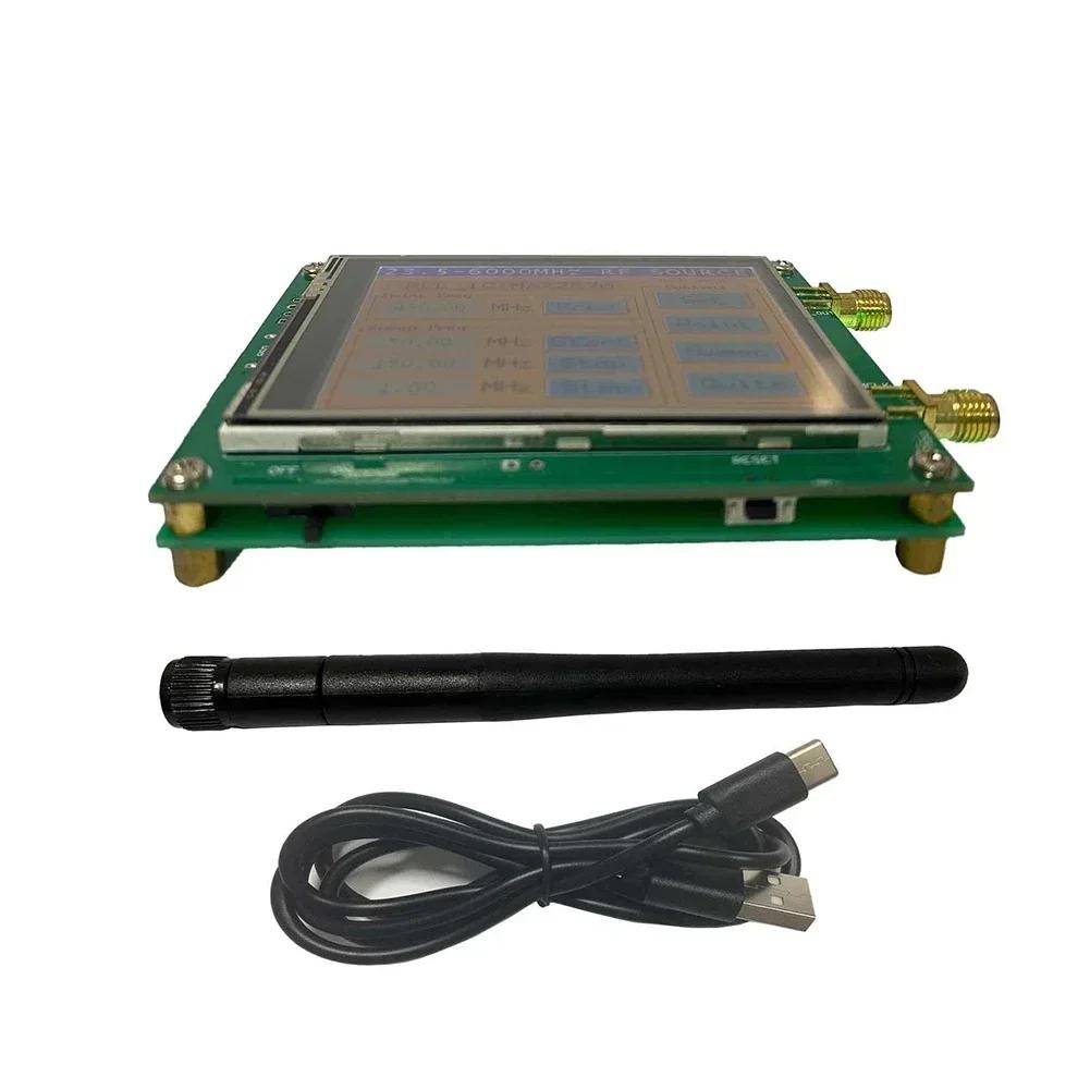 MAX2870 Rf Signal Generator Tyep-c Cable Antenna Source 23~6000Mhz High-Frequen Active Oscillator 25MHz Signal Output Interface