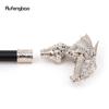 White Luxury Dragon Head Walking Cane Fashion Decorative Walking Stick Gentleman Elegant Cosplay Cane Knob Crosier 93cm