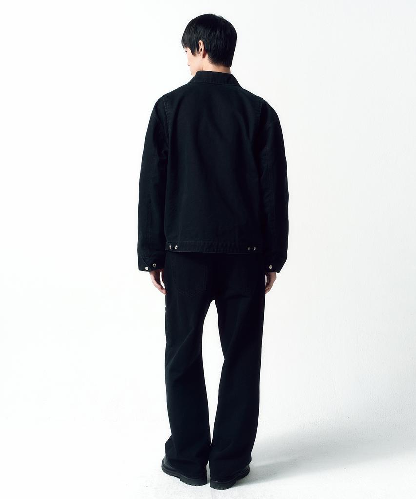 Insilence Duck Cotton Work Jacket Faded Black