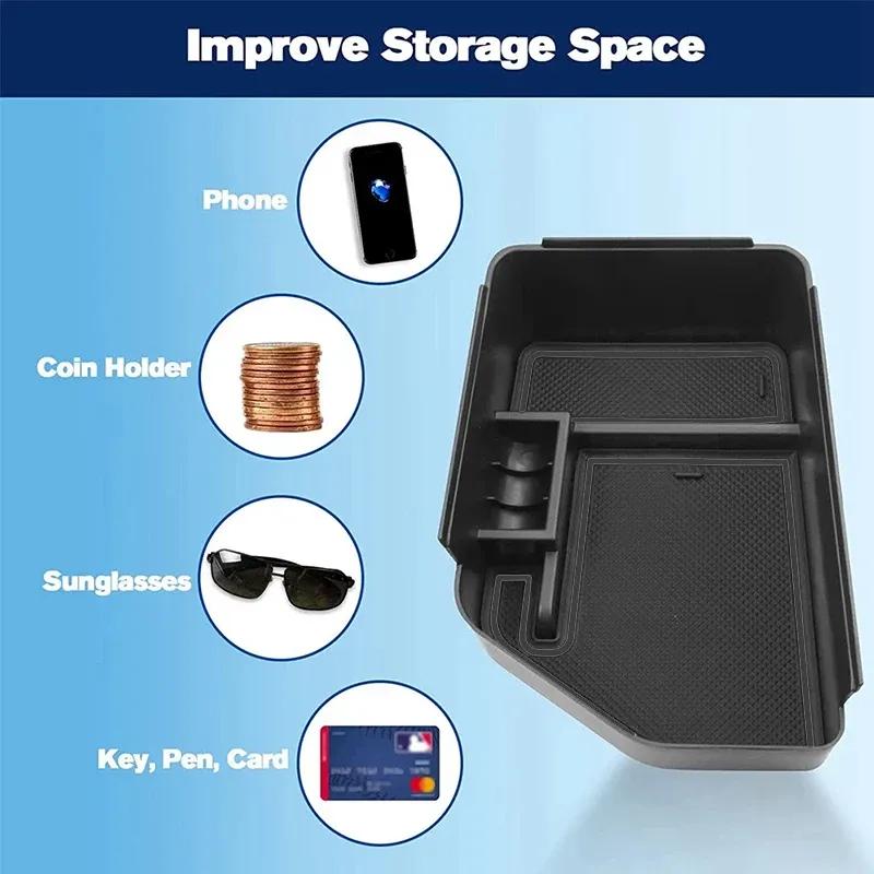Car Storage Box Storage For KIA EV6 CV Accessories 2024 Car Central Console Armrest Storage Box Organizer Accessories