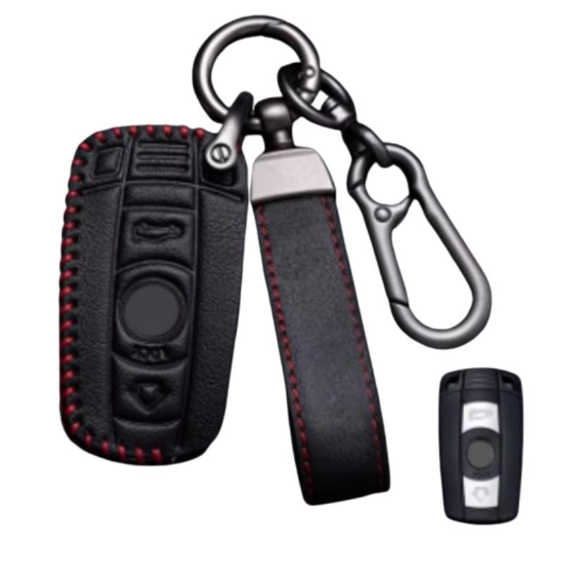 Leather Car Smart Key Case Cover Fob For BMW E60 E61 E70 E81 E87 E90 E91 E92 X1 X5 X3 1 3 5 6 Series Z4 Protector Shell Accessories