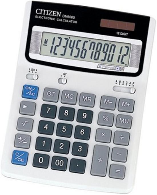 Citizen Desktop Calculator Digit DM6005Q (12 Display)