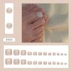 24pcs/box Cat Eye Toe Nails Super Shiny Foot Nails Simple Fake Toenails  for Women Girl