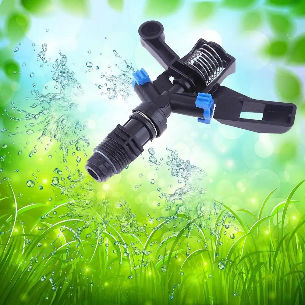 360 Rotary Garden Irrigation Sprinkler Rotatable DN15 1/2 Lawn Impact Sprinkler Simple Operation for Seedling Gardening Supplies