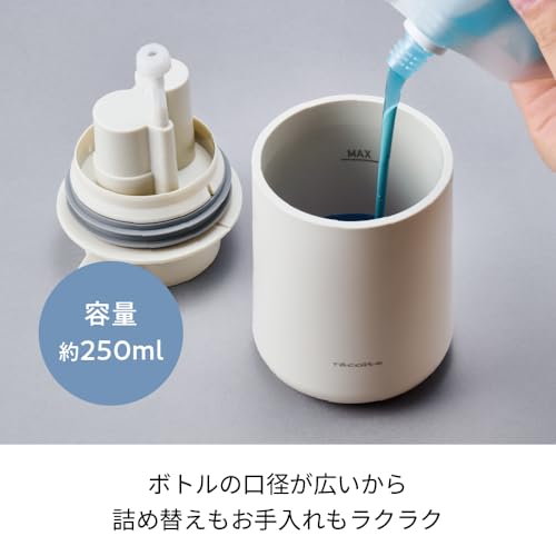 Recolte Перезаряжаемый автоматический дозатор жидкого мыла для рук, беспроводной, Type C, простой в использовании, кремово-белый, RDS-2 (CW)