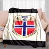 Norwegian Football Crest Blanket Suitable for Sofas, Beds, Offices, And Camping - Perfect Gift for Halloween Christmas