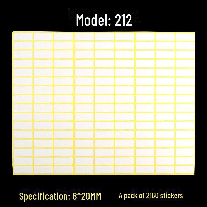 A5 Self-Adhesive Blank White Stickers for Printing and Handwriting Labels