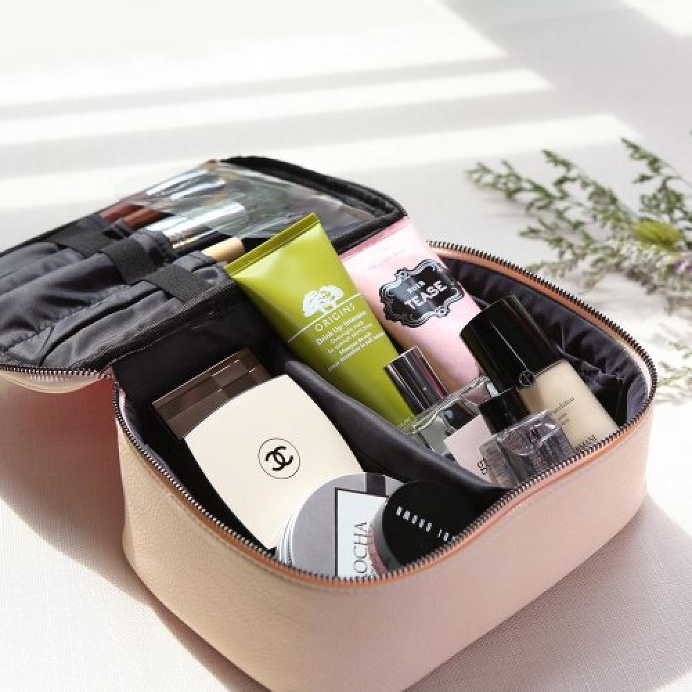 BLancbLack OppLe Большая дорожная косметичка L Бежевый