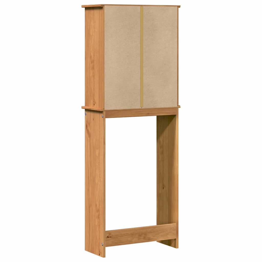 VIGO Toilet Cabinet in Brown and Honey Brown 60 x 27 x 161 cm