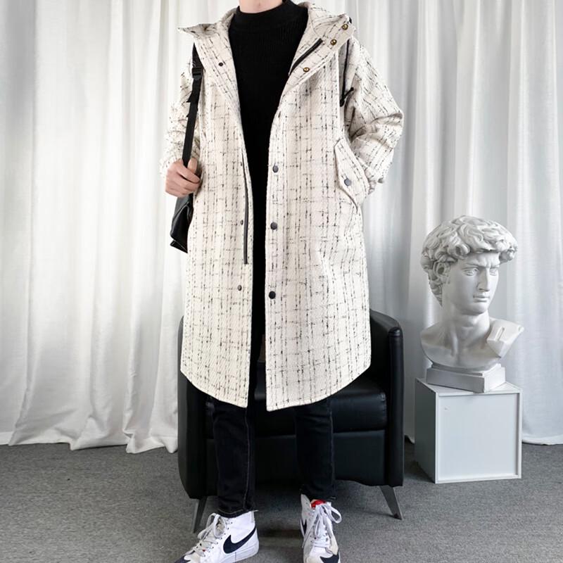 ROMON Мужской тренч средней длины в стиле business casual