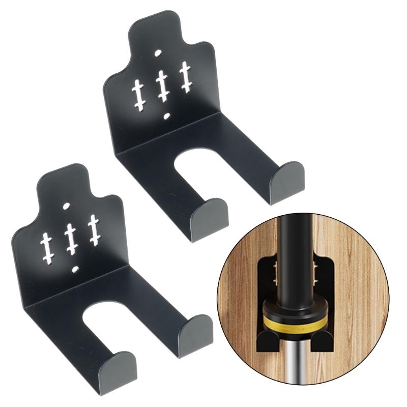 Настенное крепление для хранения штанг с покрытием для дома и спортзала, Органайзеры для экономии места для штанг для тяжелой атлетики