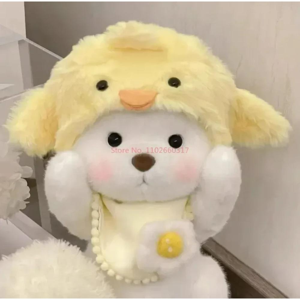 Одежда для 30 см плюшевых игрушек Каваи Плюшевый медведь Кукла Одежда Мягкий медведь Белый Коричневый Удобный Милый Плюшевый мишка Детский подарок