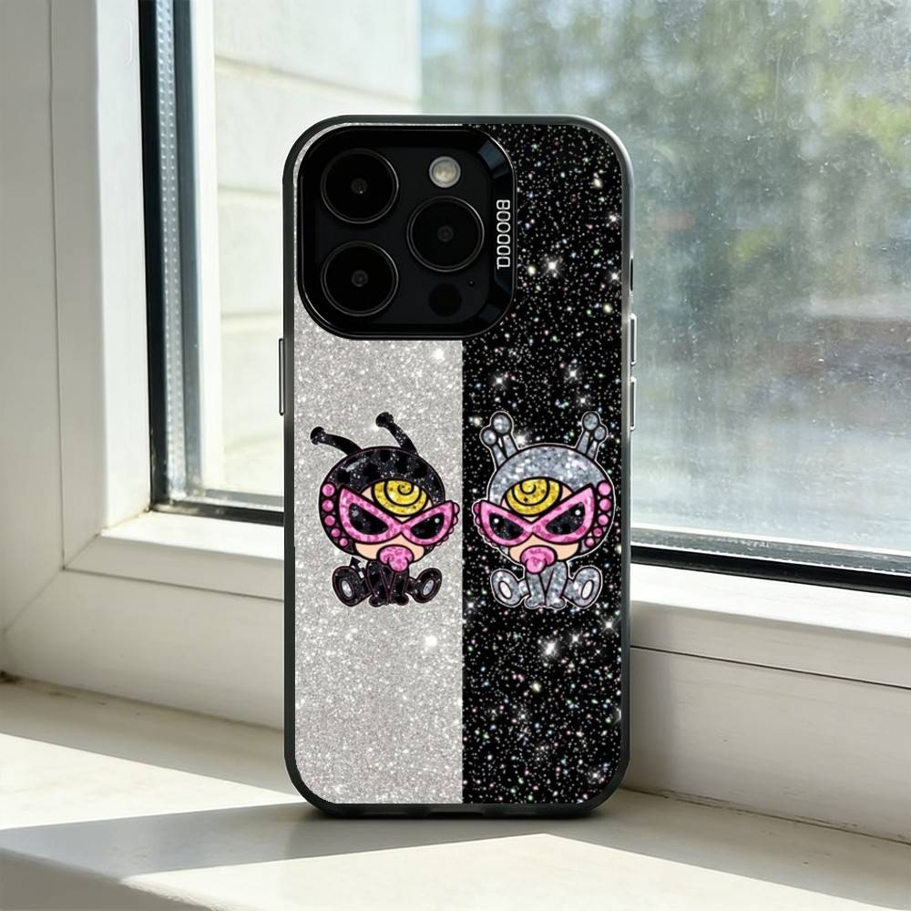 H-Hysteric Mini COLORFUL Phone Case For iPhone 17,16,15,14,13,12,11 Plus,Pro Max,XS,Colorful Silver Phone case Funda Cover