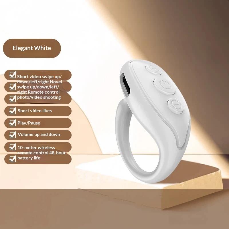 1 Set Short Video Page Flipping Like Device Fingertip Video Bluetooth Controller Mobile Phone Remote Control Ring Controller