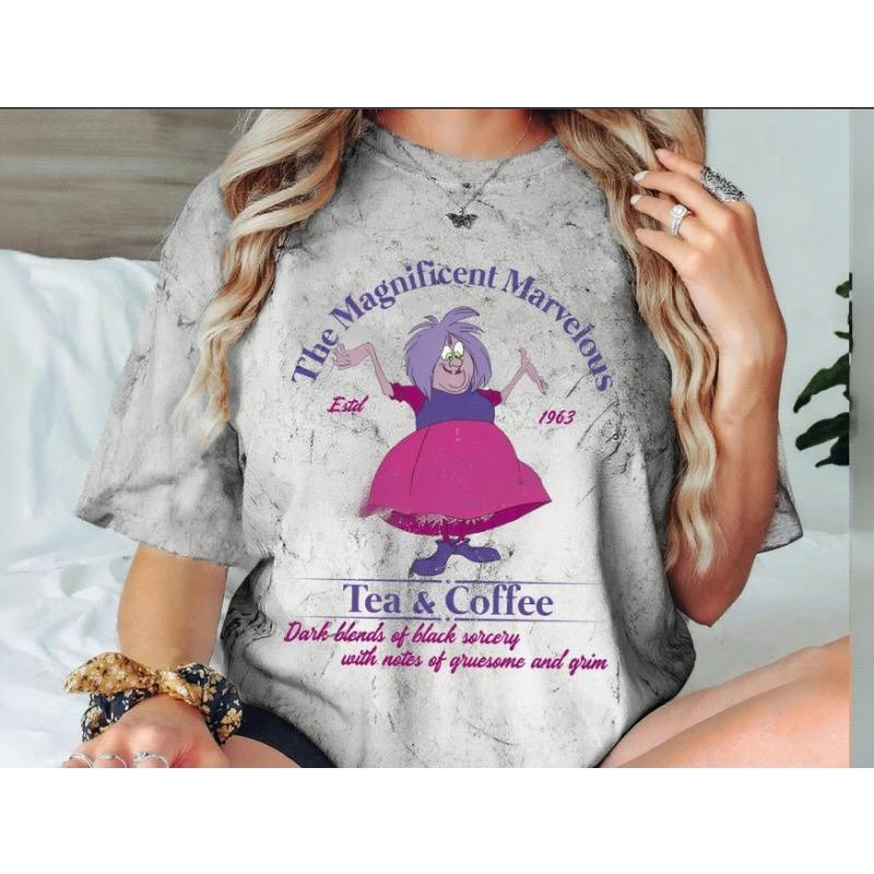 Летняя футболка с круглым вырезом и принтом Mad Madam Mim, модная повседневная, из чистого хлопка, с коротким рукавом, женская