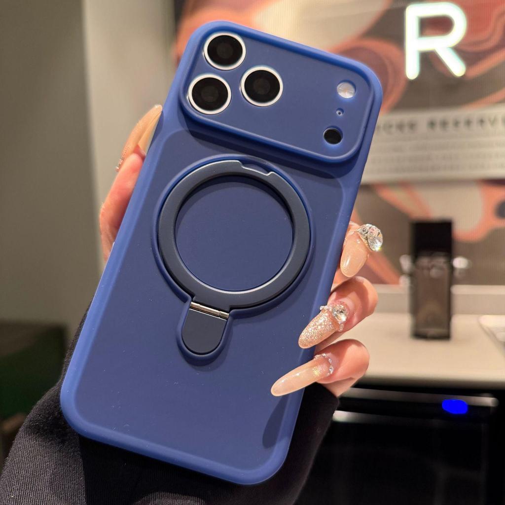 Ice Cream Liquid Silicone Magnetic Phone Case for iPhone 17 Pro Max, Drop-Proof, Compatible with Apple 15/16.