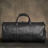 Мужская дорожная сумка из натуральной кожи, повседневная ручная сумка, большая вместительная сумка для фитнеса, карман для обуви на плечо для 18-дюймового ноутбука