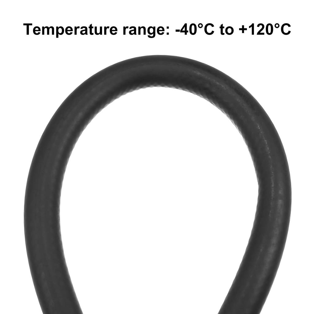 X AUTOHAUX Автомобильный нагреватель Гибкий Прямой Автомобильный Нагреватель 300см 16мм Внутренний Диаметр Шланг, Шланг, Многоцелевой Шланг, Резина, Черный, Длинный,