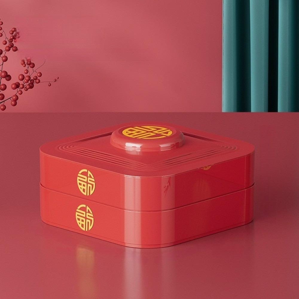 2 Layers Nut Serving Tray 8-Compartment Biscuit Fruit Plate Multi-functional Candy Box  Party