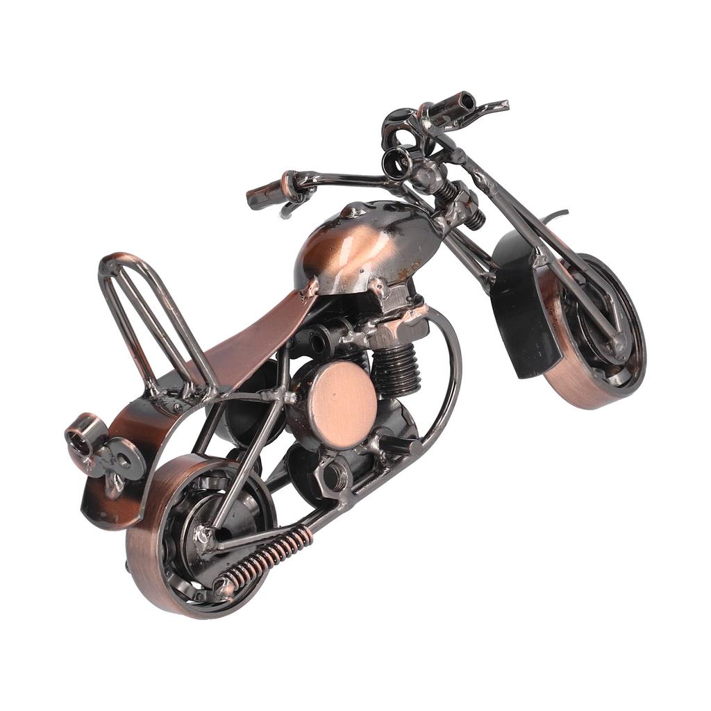 Motorcycle Model Retro Bronze Small Classic Exquisite Home Decorative Handicraft Ornament