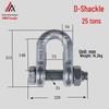 American Bow, D, U, Horseshoe Shackles with Lifting Sling Nut, Ring, Hook, and Snap Hook
