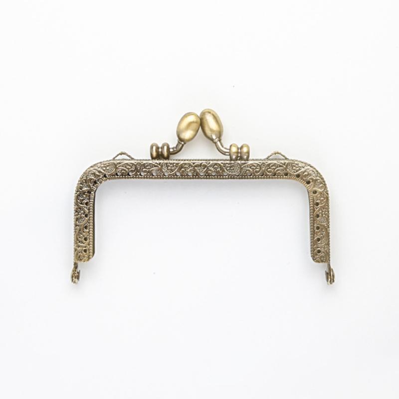 Purse Clasp Frame Bag Kiss Clasp Lock Vintage Metal Purse Frame For Diy Craft Purse Bag Making