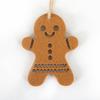 Christmas Gingerbread Man Felt Pendant Christmas Tree Snowflake Christmas Decoration Non-woven Fabric Hanging Decoration