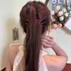 Большой банановый зажим вертикальный зажим для волос конский хвост шпилька для женщин
