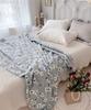 Диван с цветочным узором 110 x Корейская кровать Винтажный Ретро Цветочный узор Чехол на диван Одеяло, Пушистый, Пушистый, Чехол, Мульти-чехол, 150см, Товары, Нить, (Серый)