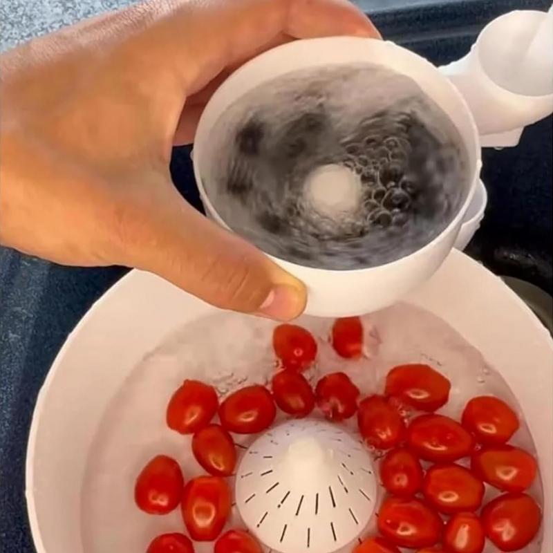 Портативная миска для мытья фруктов, овощемойка, 3D-печать, центрифуга для мытья продуктов, автоматическая чистящая машина для кухни, для сушки