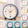 Analog Alarm Clock with Night Light Non-Ticking Silent Battery Operated Bedroom Desktop Digital Quartz Clock Children Students Birthday Gift