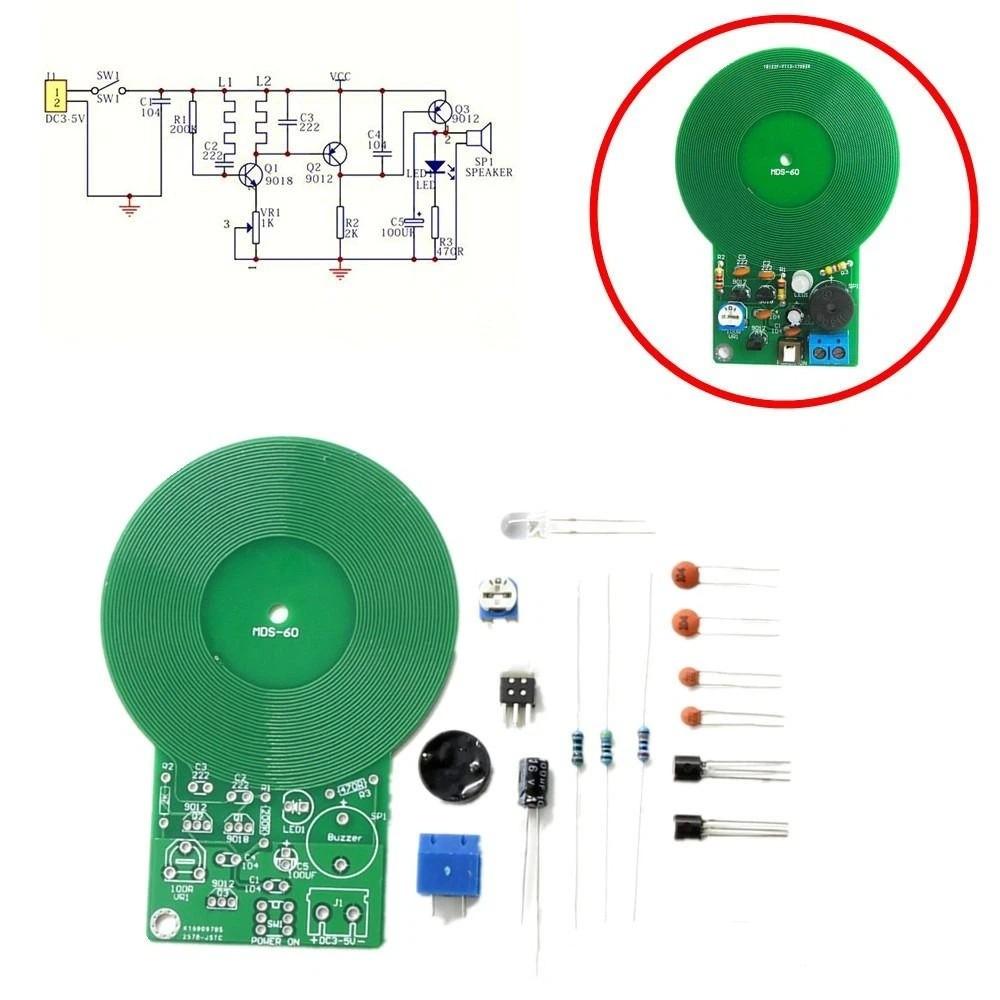 60mm Sensor Metal Detector Kit Non-contact Design Non-contact Sensor Module DIY Projects