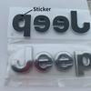 For Jeep Logo Badge Grand Badge Cherokee Wrangler Renegade Compass JK Patriot Car Front Hood Emblem Body Side Rear Trunk
