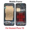 Оригинал Для Huawei P20 P30 P40 P50 P50E P60 P70 Pro Plus Ultra Art Средняя Рамка Корпуса Передняя Рамка LCD Защитная Крышка С Боковой Кнопкой