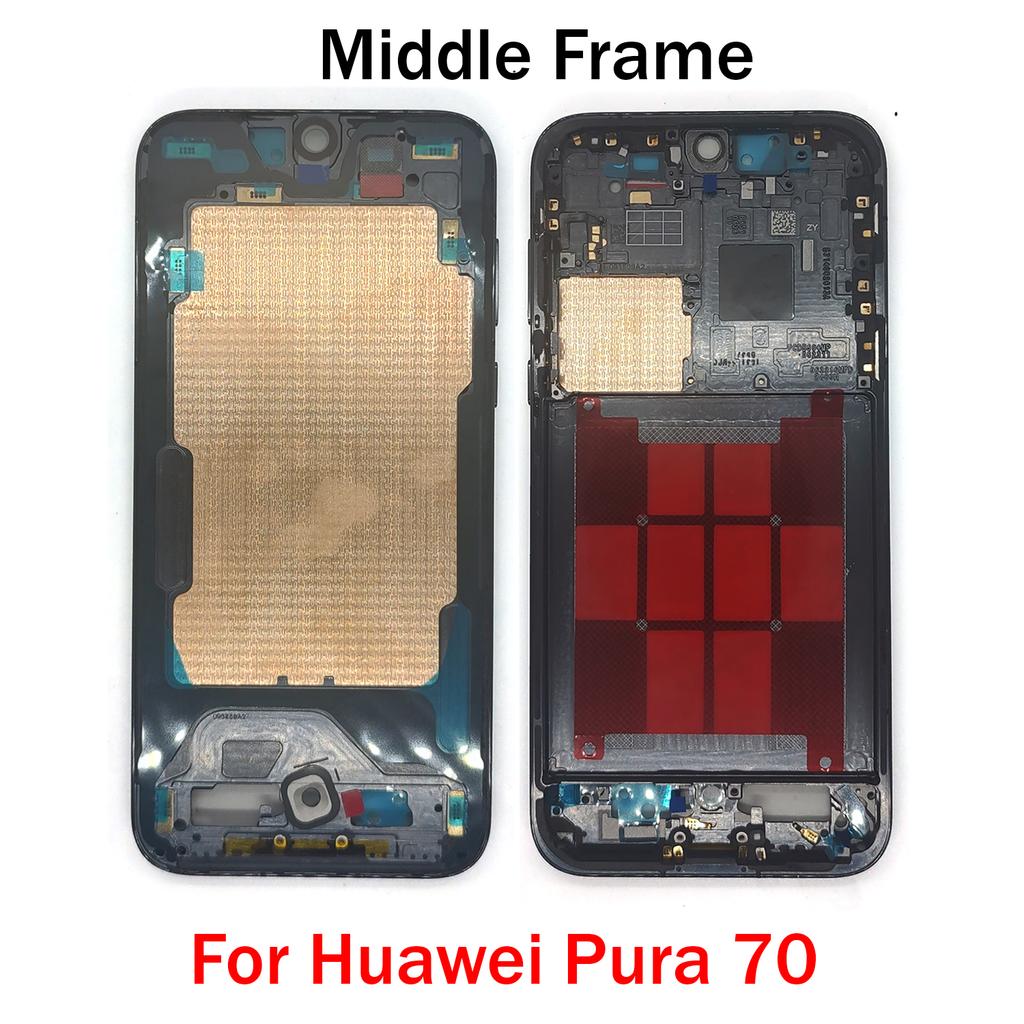 Оригинал Для Huawei P20 P30 P40 P50 P50E P60 P70 Pro Plus Ultra Art Средняя Рамка Корпуса Передняя Рамка LCD Защитная Крышка С Боковой Кнопкой
