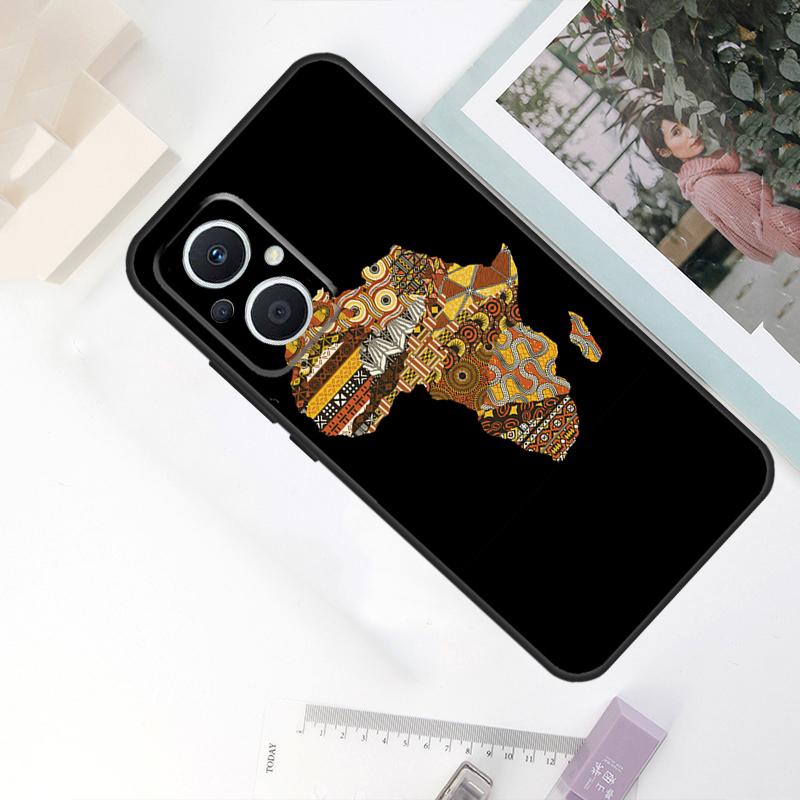 Чехол-карта Африки География для OPPO Reno 11F 4Z 5Z 8T 10 Pro 4 6 7 8 5 Lite OPPO Find X6 Pro X2 X3 X5 Lite Обложка
