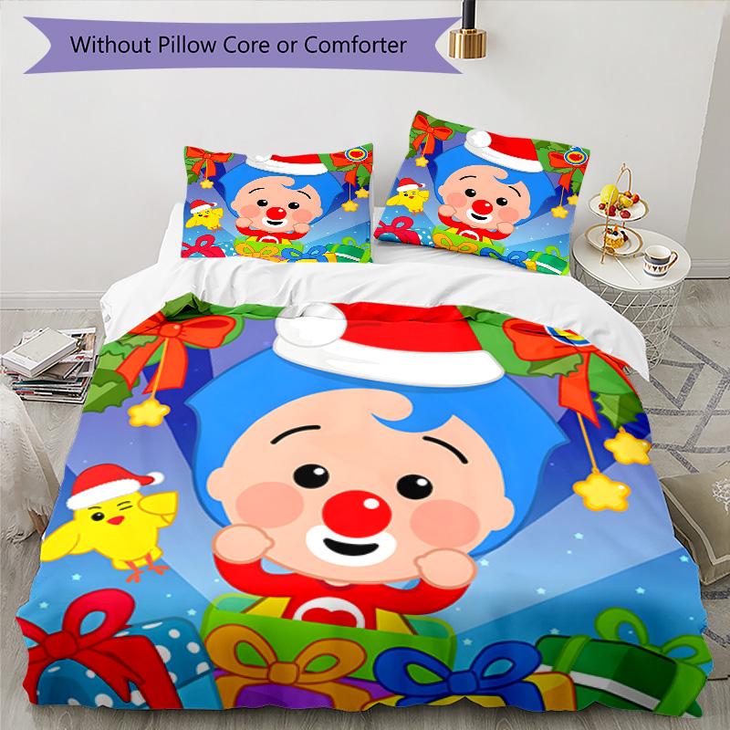 3pcs Flim Flim1 Design Cover Set - HD Printed Bedding with 1 Cover and 2 Pillowcases - Perfect for Home and Dorm Decor