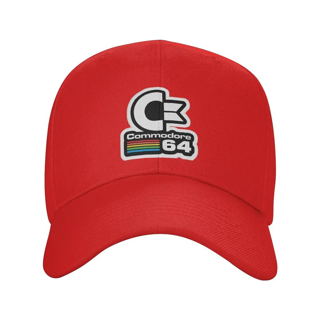 64 Commodore Cap Retro Logo Dad Hat For Men Women Adjustable Casual Headwear