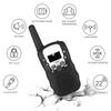2Pcs/Set Mini Walkie Talkie Children Toy 3 Mile Range Two Way Receiver Electronic Toy Radio LCD Flashlight Children Gift for Kid