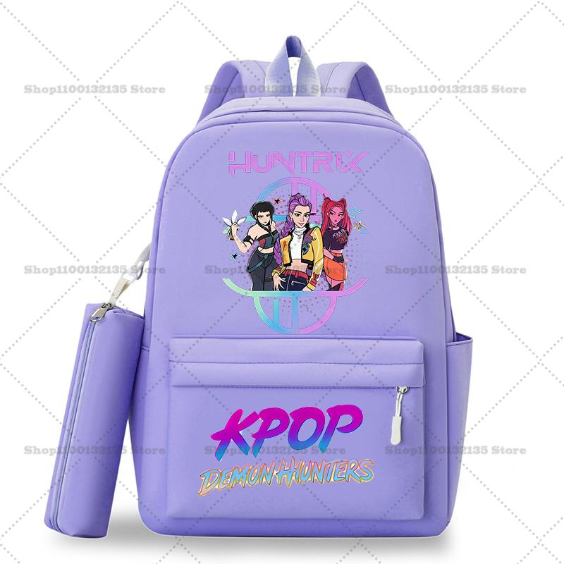 Школьный рюкзак Kpop Охотники на демонов Студенческий Подросток Рюкзак Девочка Повседневный Кавайный Школьная сумка Дорожный рюкзак Mochila Подарок для STEM DIY Набор для сборки 3D