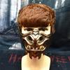 Dress Up Cosplay Red Prajna Mask Half Face Japanese Mask Toy Samurai Cosplay Mask  Children's Toys