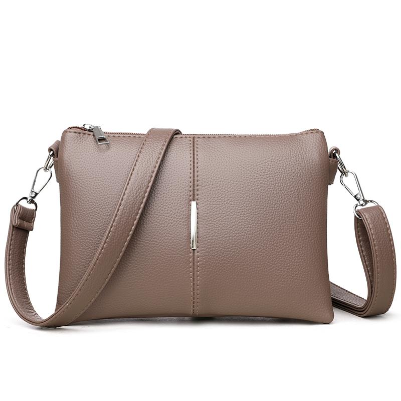 Женская маленькая квадратная сумка через плечо из мягкой кожи, сумка через плечо для мамы